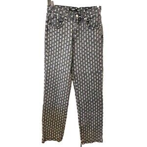 JADED‎ London Women's W28 Skate Fit Jeans High Waist Gray Distressed Grunge Wide